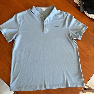 Short sleeve polo shirt with 3 buttons, Light blue, in great condition